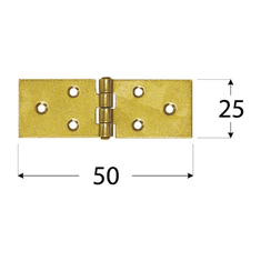 DOMAX Z 50 Závěs stavební 50x25x1,5 mm