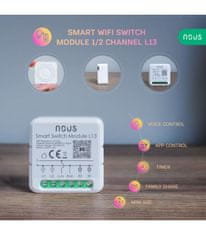 Nous Nous L13 WiFi Smart Spínací modul 1/2 kanály Tuya