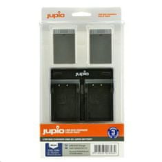 Jupio Set 2x baterie BLS5 / BLS50 - 1210 mAh a duální nabíječka pro Olympus