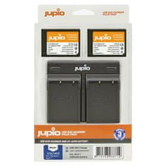 Jupio Set 2x Battery BLX-1 2280mAh + USB Dual Charger pro OM system