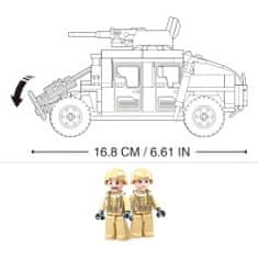 Sluban Army Model Bricks M38-B0837 Hummer bojový off road