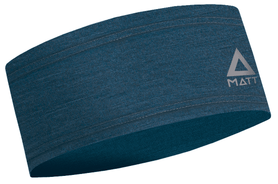 Matt Čelenka Matt MERINO HEADBAND l-petrol