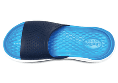 Crocs LiteRide Slides pro muže, 46-47 EU, M12, Pantofle, Sandály, Navy/White, Modrá, 205183-462