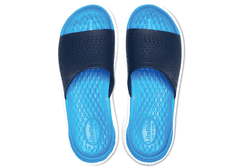 Crocs LiteRide Slides Unisex, 41-42 EU, M8W10, Pantofle, Sandály, Navy/White, Modrá, 205183-462