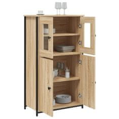 Greatstore Skříň highboard dub sonoma 62 x 32 x 106,5 cm kompozitní dřevo