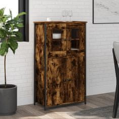 Greatstore Skříň highboard kouřový dub 62 x 32 x 106,5 cm kompozitní dřevo