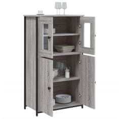 Greatstore Skříň highboard šedá sonoma 62 x 32 x 106,5 cm kompozitní dřevo