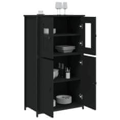 Vidaxl Skříň highboard černá 62 x 32 x 106,5 cm kompozitní dřevo