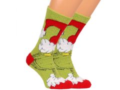 sarcia.eu Grinch Zelené dlouhé ponožky, teplé pánské ponožky OEKO-TEX 43-46 EU