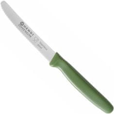 shumee Super ostrý univerzální kuchyňský nůž, zoubkovaná čepel 22 cm - zelená