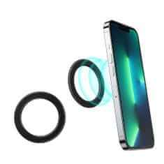 shumee Magnetický držák prstenu pro smartphone, tablet, telefon, černý SET 2 ks.