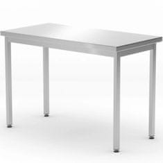 shumee Centrální ocelový kuchyňský stůl na pracovní desku Budget Line 800 x 600 x 850 mm - Hendi 817063