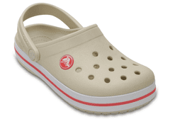 Crocs Crocband Clogs pro děti, 33-34 EU, J2, Pantofle, Dřeváky, Stucco/Melon, Béžová, 204537-1AS