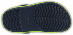 Crocs Crocband Clogs pro děti, 22-23 EU, C6, Pantofle, Dřeváky, Navy/Volt Green, Modrá, 204537-4K6