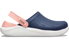 Crocs LiteRide Clogs Unisex, 37-38 EU, M5W7, Pantofle, Dřeváky, Marine/Melon, Modrá, 204592-4JG