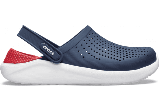 Crocs LiteRide Clogs pro muže, 46-47 EU, M12, Pantofle, Dřeváky, Navy/Pepper, Modrá, 204592-4CC