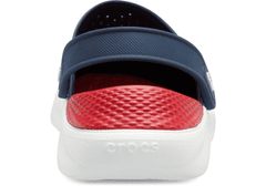 Crocs LiteRide Clogs pro muže, 46-47 EU, M12, Pantofle, Dřeváky, Navy/Pepper, Modrá, 204592-4CC