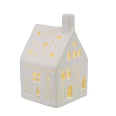 Dommio Domeček z porcelánu s LED osvětlením 14x7 cm