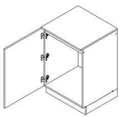 CASARREDO D60ZL P/L skříňka spodní s PD OMAGH sonoma