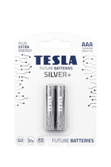 TESLA - baterie AAA SILVER+, 2ks, LR03