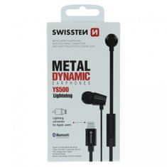 SWISSTEN Earbuds DYNAMIC Lightning YS500, černá