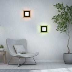 PAUL NEUHAUS LEUCHTEN DIREKT is JUST LIGHT LED stropní svítidlo černé RGB, CCT stmívatelné s dálkovým ovládáním 2700-5000K LD 14510-18