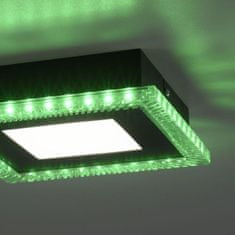 PAUL NEUHAUS LEUCHTEN DIREKT is JUST LIGHT LED stropní svítidlo černé RGB, CCT stmívatelné s dálkovým ovládáním 2700-5000K LD 14510-18