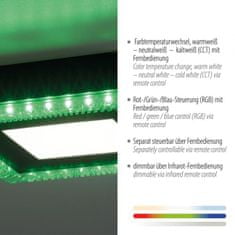 PAUL NEUHAUS LEUCHTEN DIREKT is JUST LIGHT LED stropní svítidlo černé RGB, CCT stmívatelné s dálkovým ovládáním 2700-5000K LD 14510-18