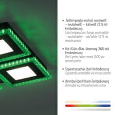 PAUL NEUHAUS LEUCHTEN DIREKT is JUST LIGHT LED stropní svítidlo černé RGB barevné scény CCT stmívatelné 2700-5000K LD 14511-18