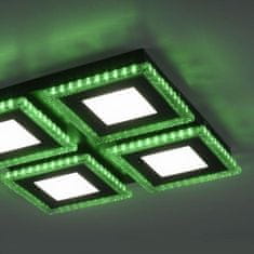 PAUL NEUHAUS LEUCHTEN DIREKT is JUST LIGHT LED stropní svítidlo černé RGB barevné scény CCT stmívatelné 2700-5000K LD 14511-18