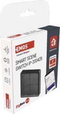 Emos GoSmart Přenosný ovladač scén IP-2004ZB, ZigBee 3.0, 4-tlačítkový