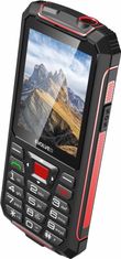 Evolveo StrongPhone W4, vodotěsný odolný Dual SIM telefon, černo-červená