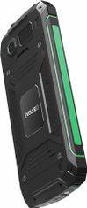 Evolveo StrongPhone W4, vodotěsný odolný Dual SIM telefon, černo-zelená