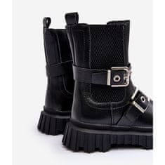Dívčí boty na zip Black velikost 26