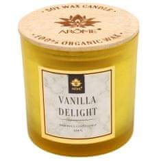 Arôme Svíčka s dřevěným knotem 400 g Vanilkové potěšení