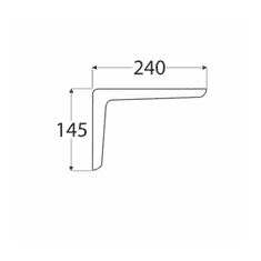 Velano WSPP 240 konzole s plastovým krytem 240x145x35 bílá