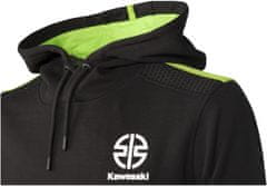 Kawasaki mikina RIVER MARK Hoodie černo-bílo-zelená M