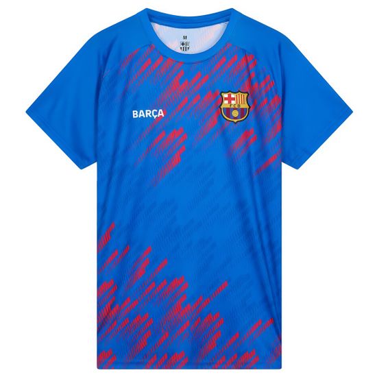 FotbalFans Sportovní tričko FC Barcelona, modré, nápis BARCA