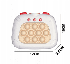 BEMI INVEST Elektronická POP IT hra Quickpush Barvy: bílá