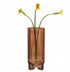 Kaemingk Dekorativní skleněná váza na květiny 28 x 12 cm 1ks
