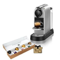 Nespresso kávovar na kapsle Krups Citiz, stříbrný XN741B10