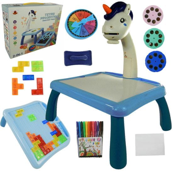 Luxma Projektor na kreslení a učení, projektor pro děti + hra Tetris