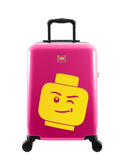 LEGO Luggage Kufr ColourBox Minifigure Head 20" - Berry