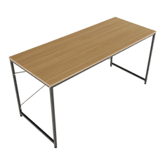 BPS-koupelny Psací stůl, dub / černá, 150x60 cm, MELLORA