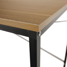 BPS-koupelny Psací stůl, dub / černá, 150x60 cm, MELLORA