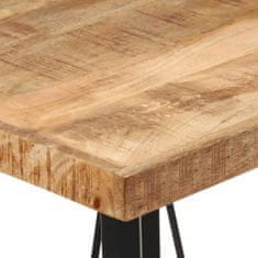 Vidaxl Barový stůl 55 x 55 x 107 cm masivní mangovník a železo