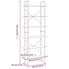 Vidaxl Vysoký regál šedý sonoma 100 x 30 x 210 cm kompozitní dřevo