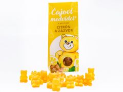 Lipoo Lipoo čajoví medvídci Citron a Zázvor 50g