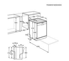 AEG Myčka nádobí FFB73717PW