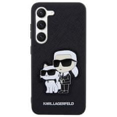 Karl Lagerfeld Kryt na mobil Saffiano Karl and Choupette NFT na Samsung Galaxy S23+ - černý